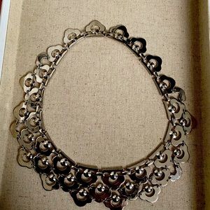 Stella and dot silver metal necklace